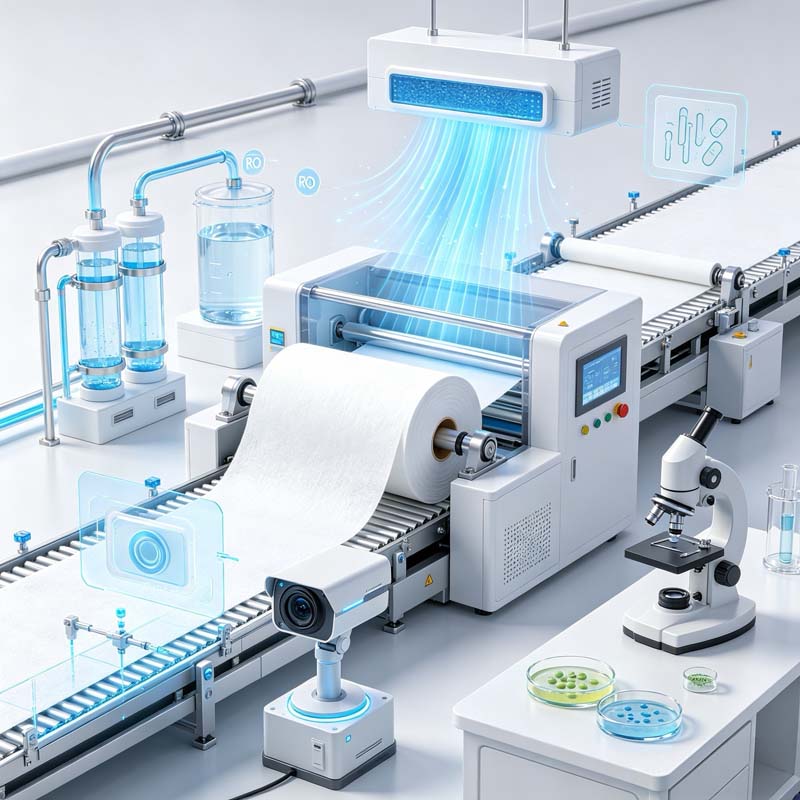 Cleanliness Control and Microbial Prevention Standards for Wet-Wipe Substrate Production Environments